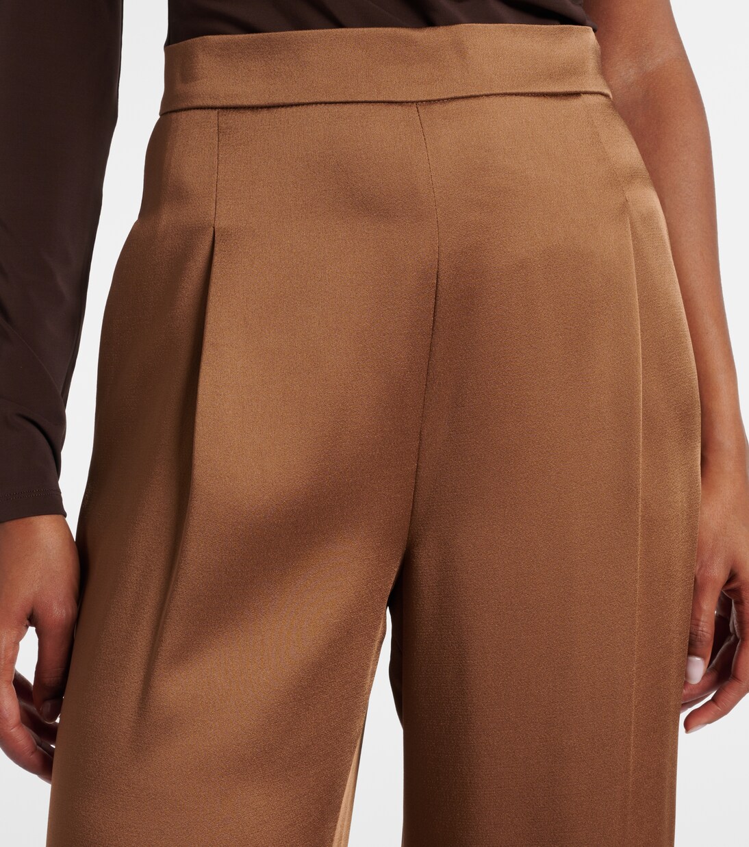 Pantalones anchos Dritto de satén  | Max Mara