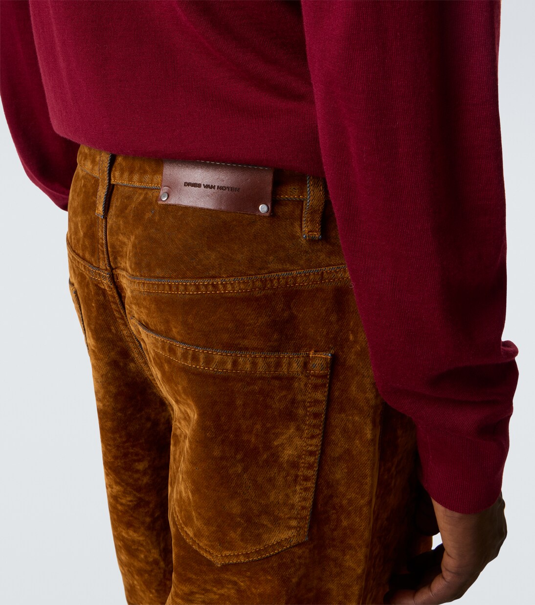 Wide-Leg Jeans Pine | Dries Van Noten