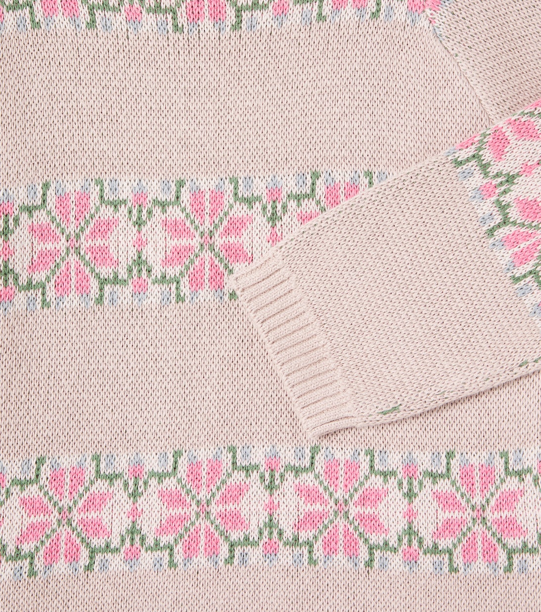 Pullover Alberte aus Baumwoll-Jacquard | Wheat