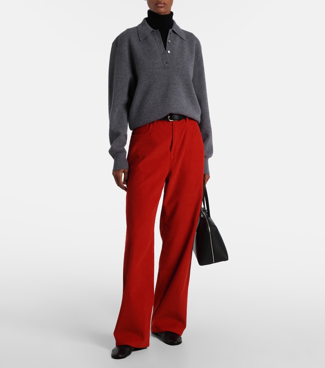 Cotton corduroy wide-leg pants | Róhe