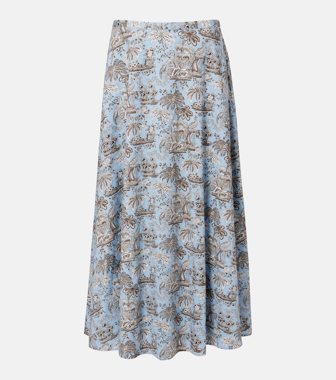 Floral cotton midi skirt | Staud
