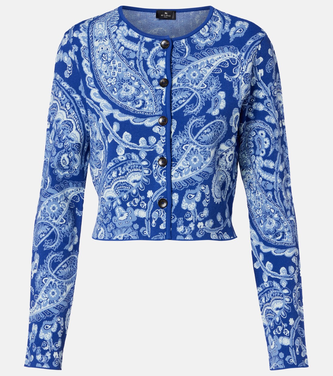 Paisley cropped jacquard cardigan | Etro