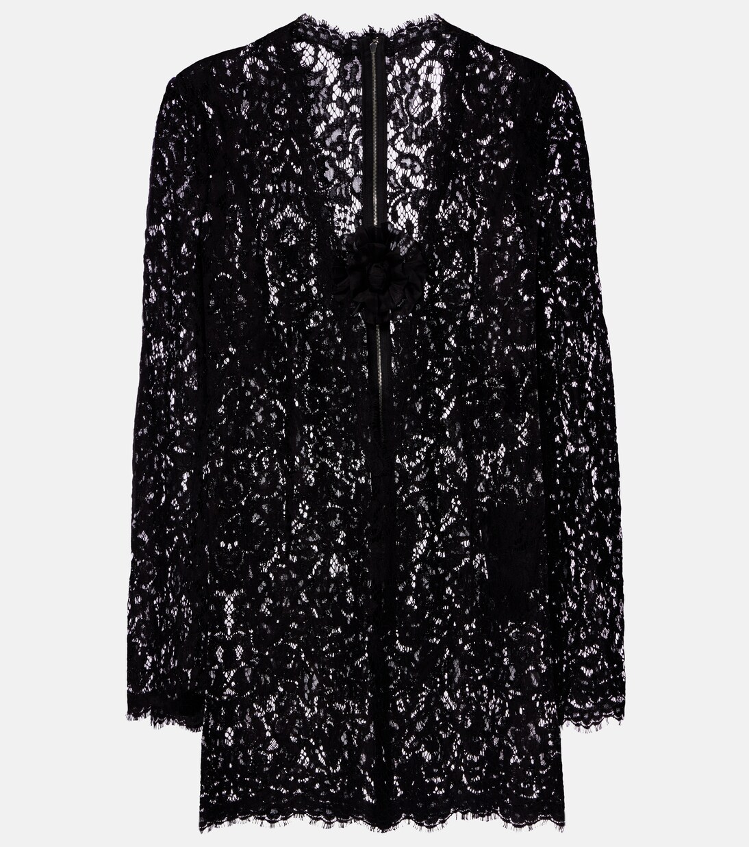 Embroidered scalloped minidress | Dolce&Gabbana