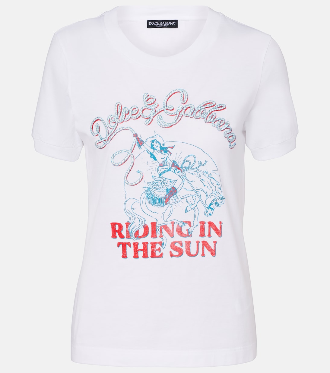 Printed cotton jersey T-shirt | Dolce&Gabbana