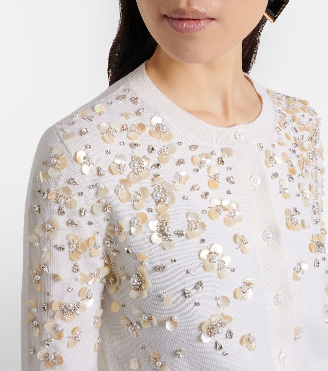 Bestickter Cardigan aus Schurwolle | Oscar de la Renta