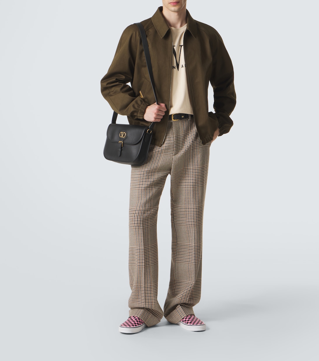 x Vans VLogo checked slip-on shoes | Valentino Garavani