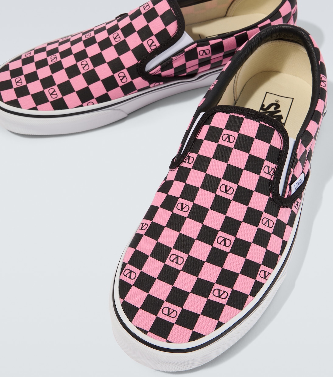 x Vans VLogo checked slip-on shoes | Valentino Garavani
