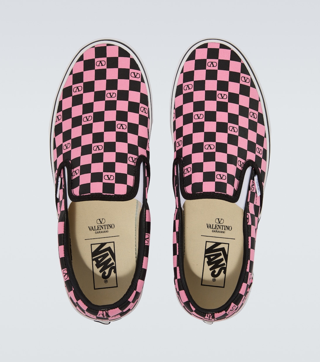 x Vans VLogo checked slip-on shoes | Valentino Garavani