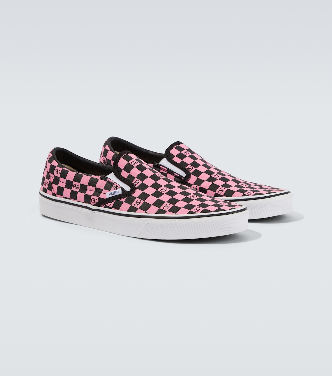 x Vans VLogo checked slip-on shoes | Valentino Garavani
