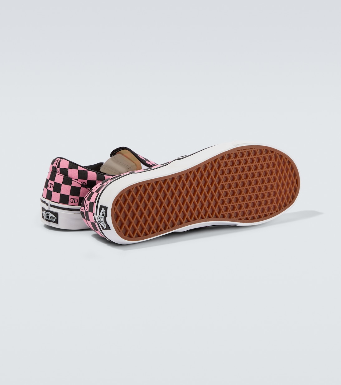 x Vans VLogo checked slip-on shoes | Valentino Garavani