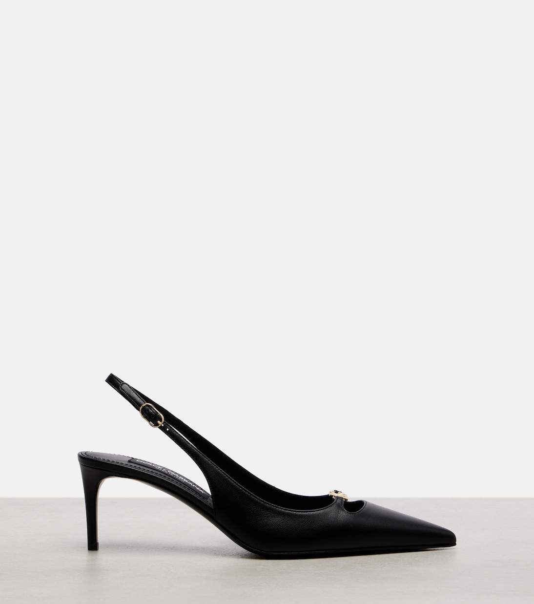 Lollo DG 60 leather slingback pumps | Dolce&Gabbana