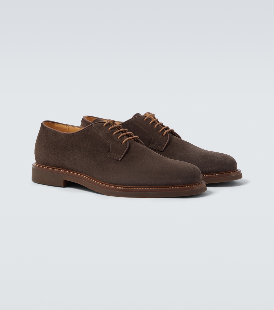 Suede Derby shoes | Brunello Cucinelli