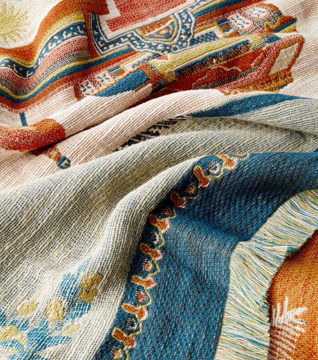 Shanti embroidered cotton throw | Etro