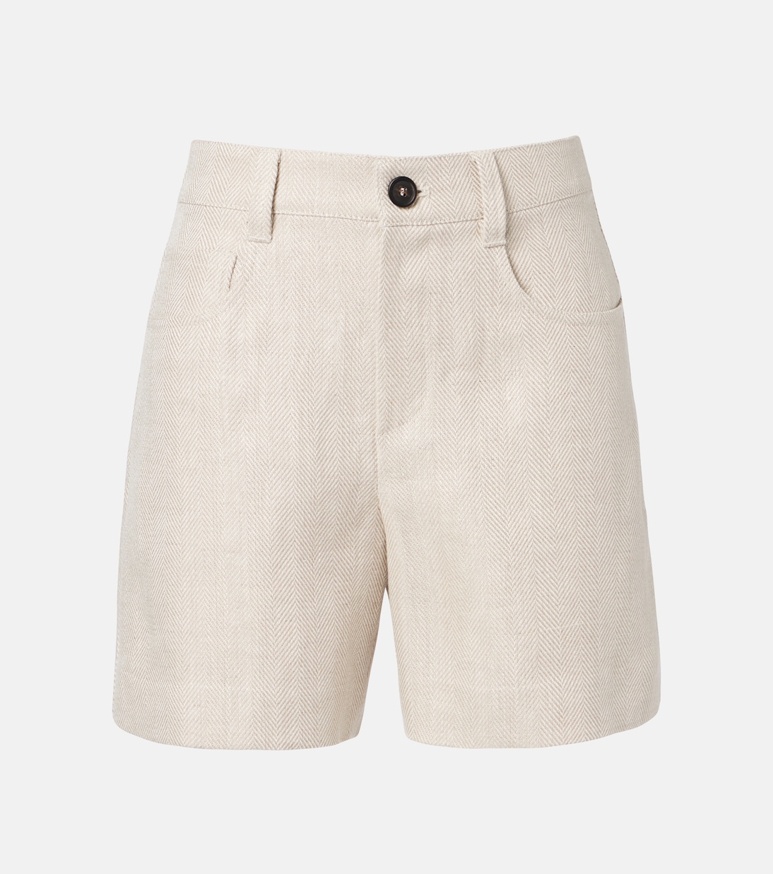 Bermudas de lino y algodón de tiro medio | Brunello Cucinelli