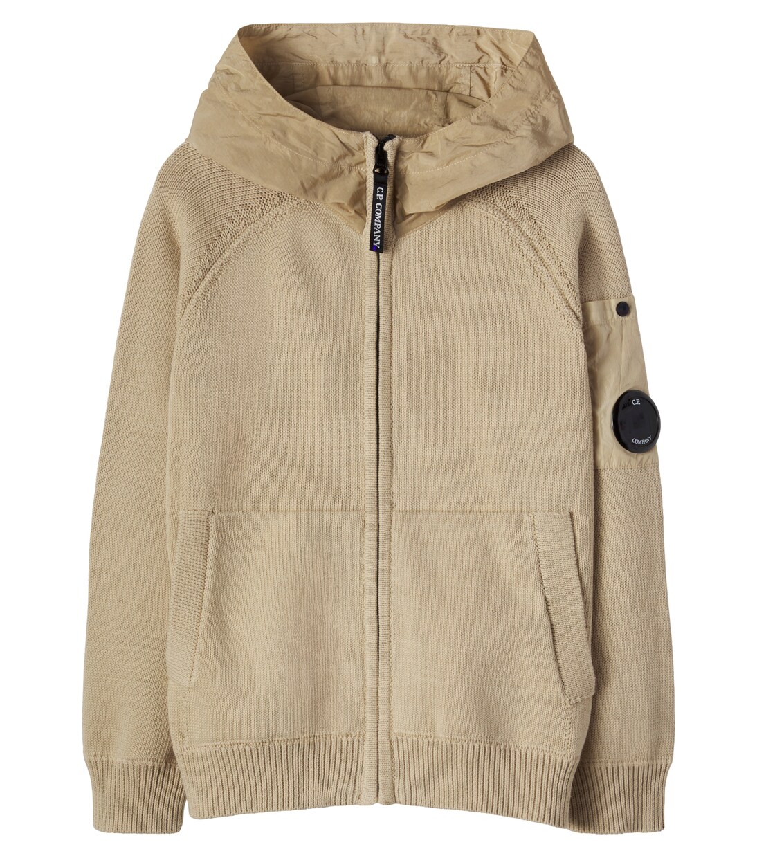 Sweat-shirt à capuche Lens en coton | C.P. Company Kids