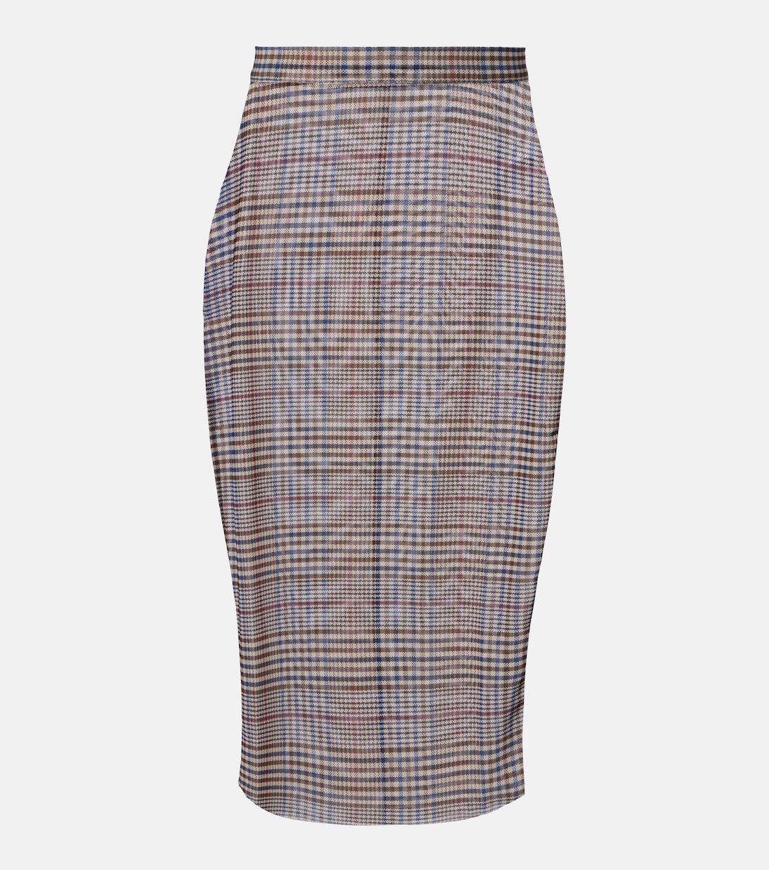 Aurora plaid sheer mesh midi skirt | The Frankie Shop