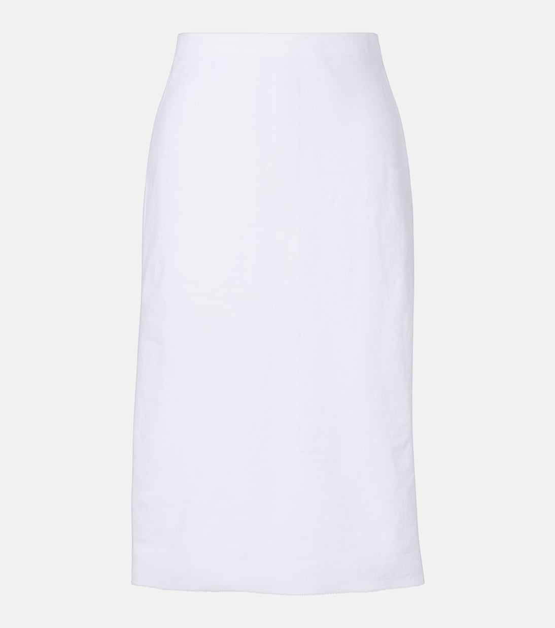 Easy linen-blend midi skirt | Vince