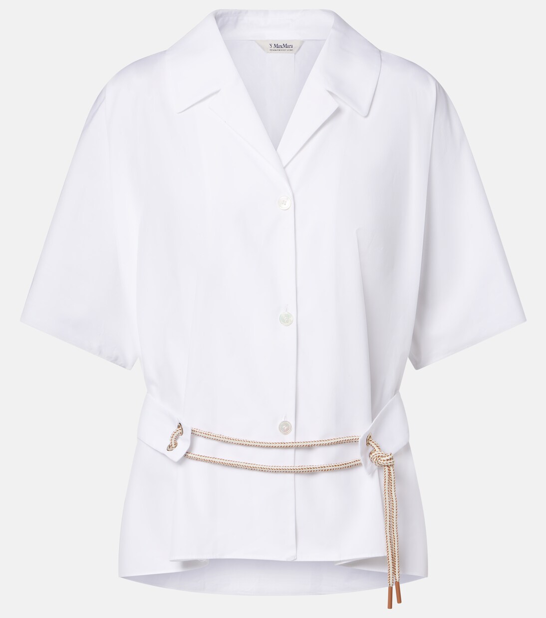Carisma belted cotton poplin shirt | 'S Max Mara