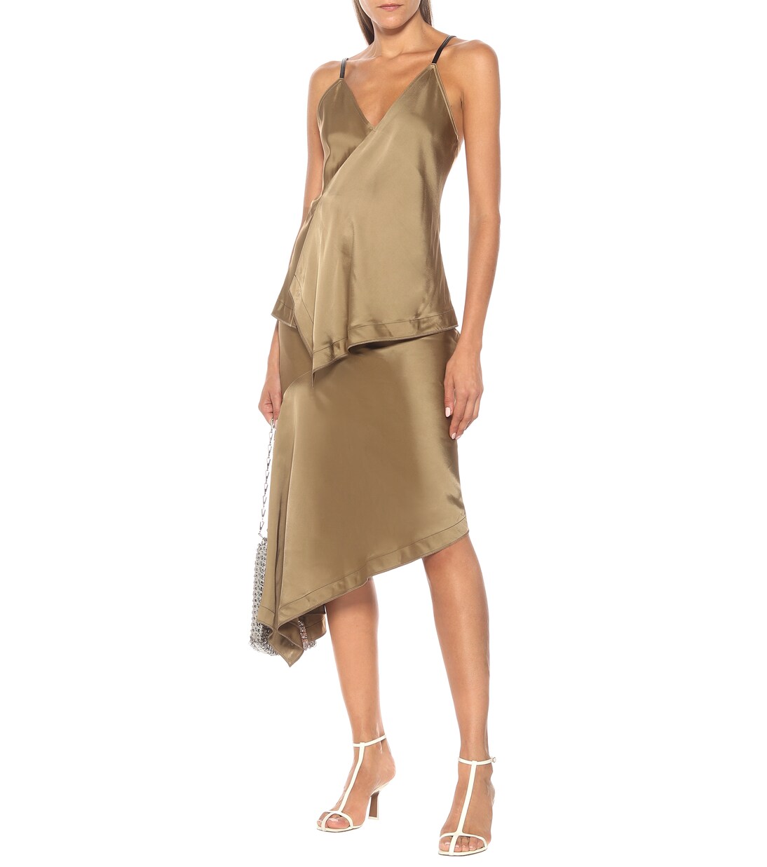 Top lencero Scarf de satén | Helmut Lang