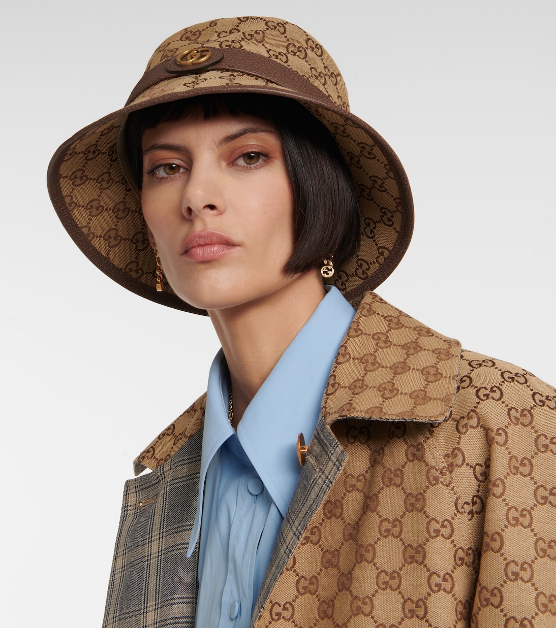 Cappello da pescatore in canvas GG | Gucci