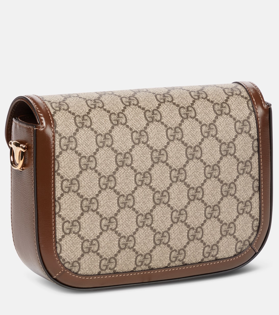 Gucci Horsebit 1955 Mini leather-trimmed shoulder bag | Gucci