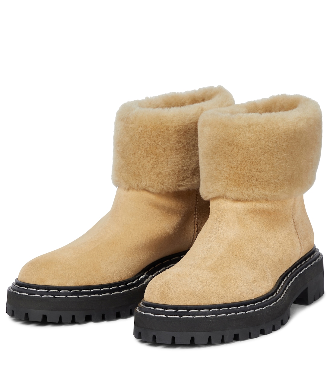 Botines de ante con borrego | Proenza Schouler