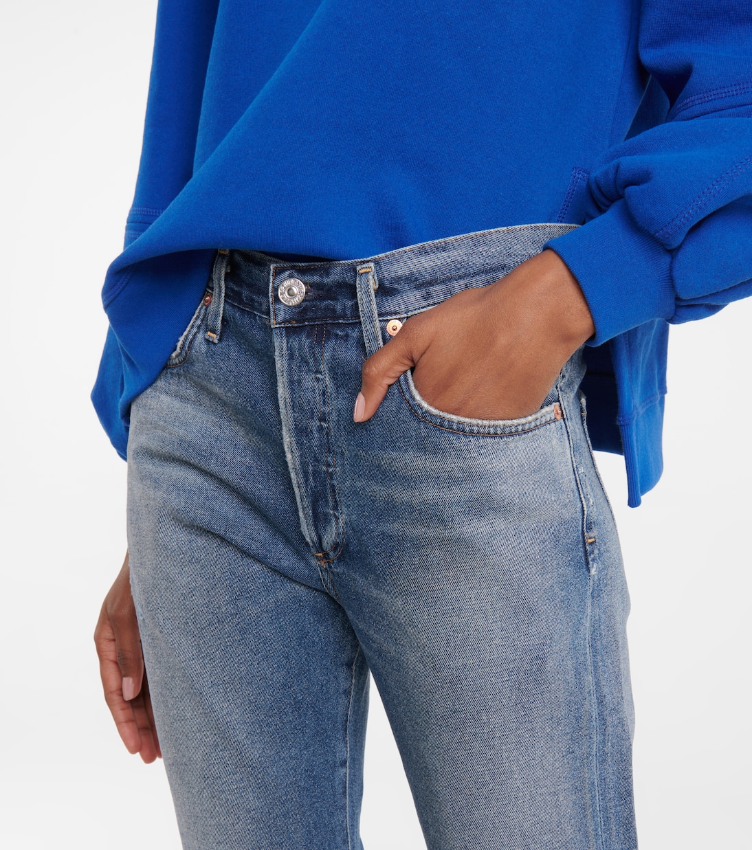 Corey distressed low-rise slim jeans | Citizens of Humanity