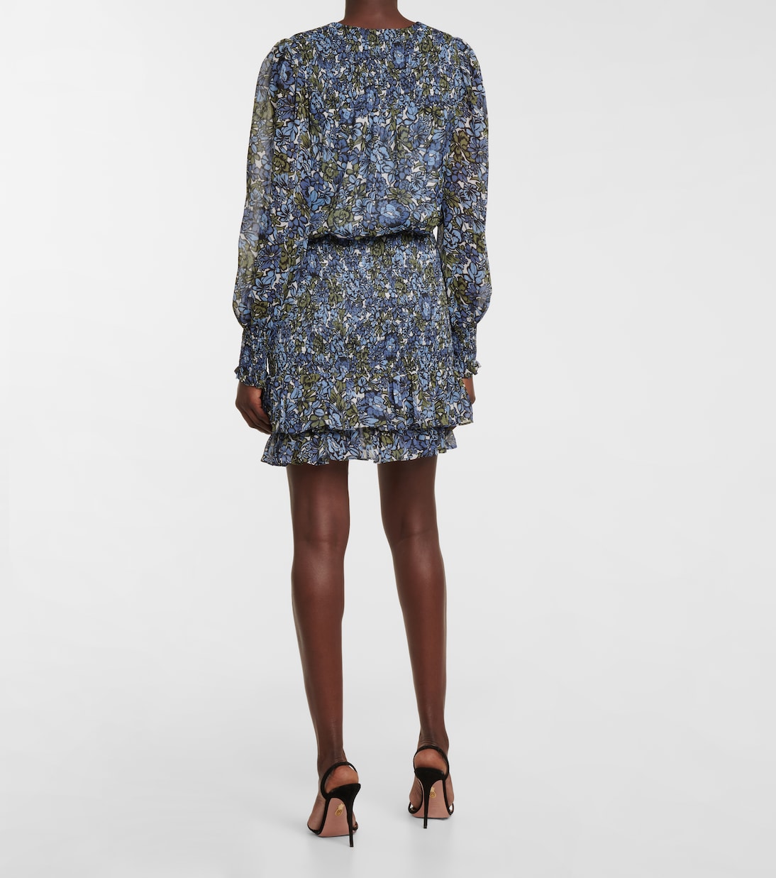 Saera floral shirred minidress | Veronica Beard