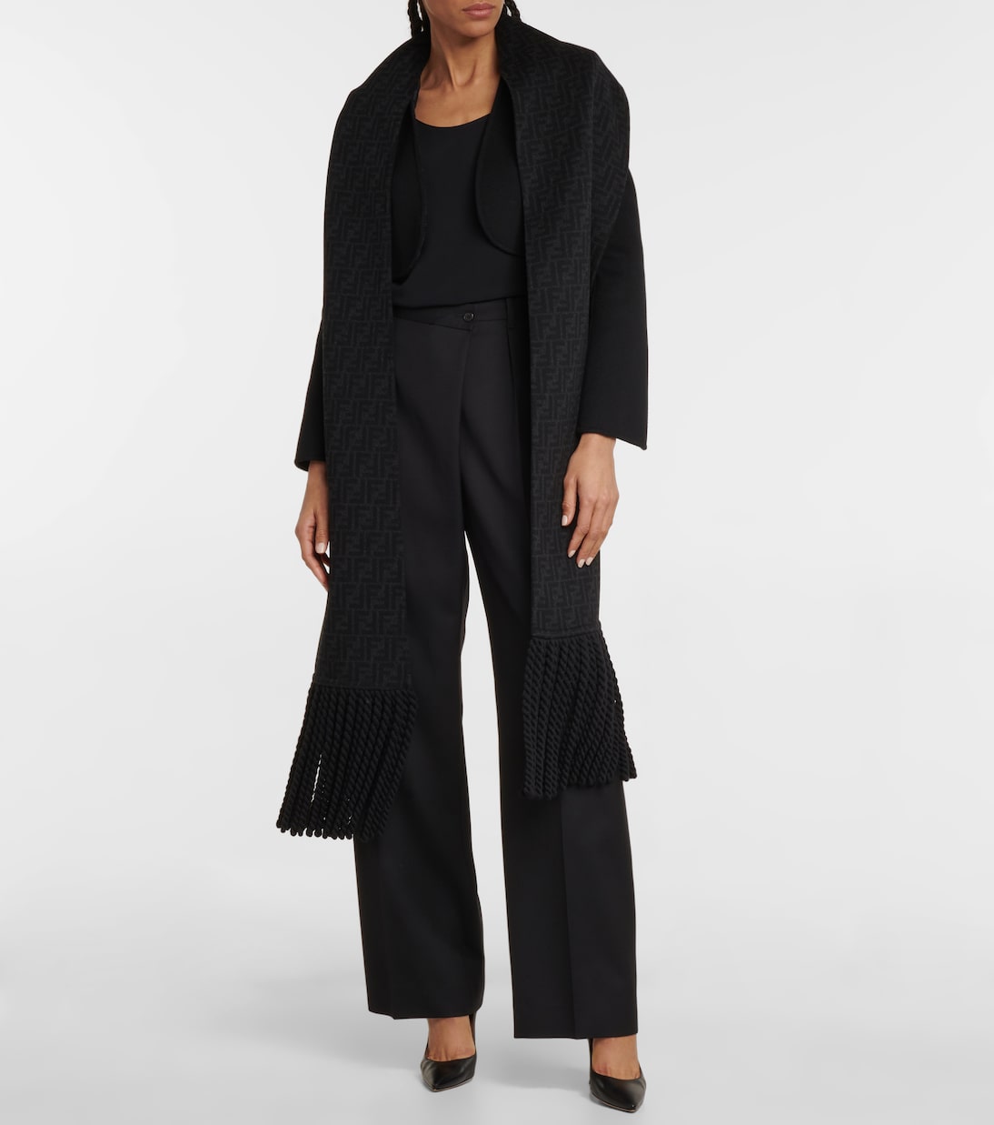 Cropped wool blazer | Fendi