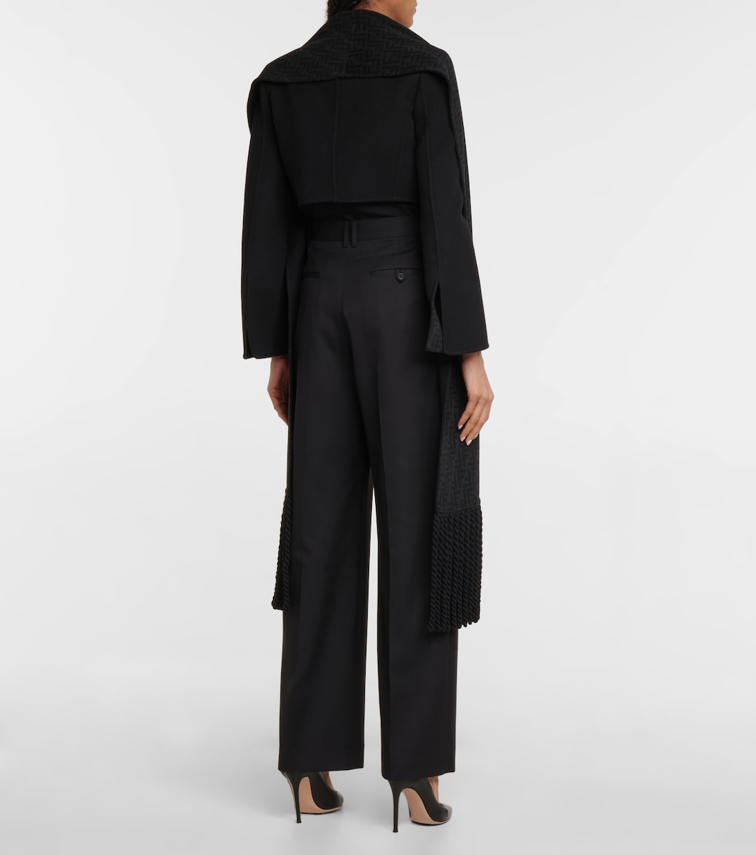 Cropped wool blazer | Fendi