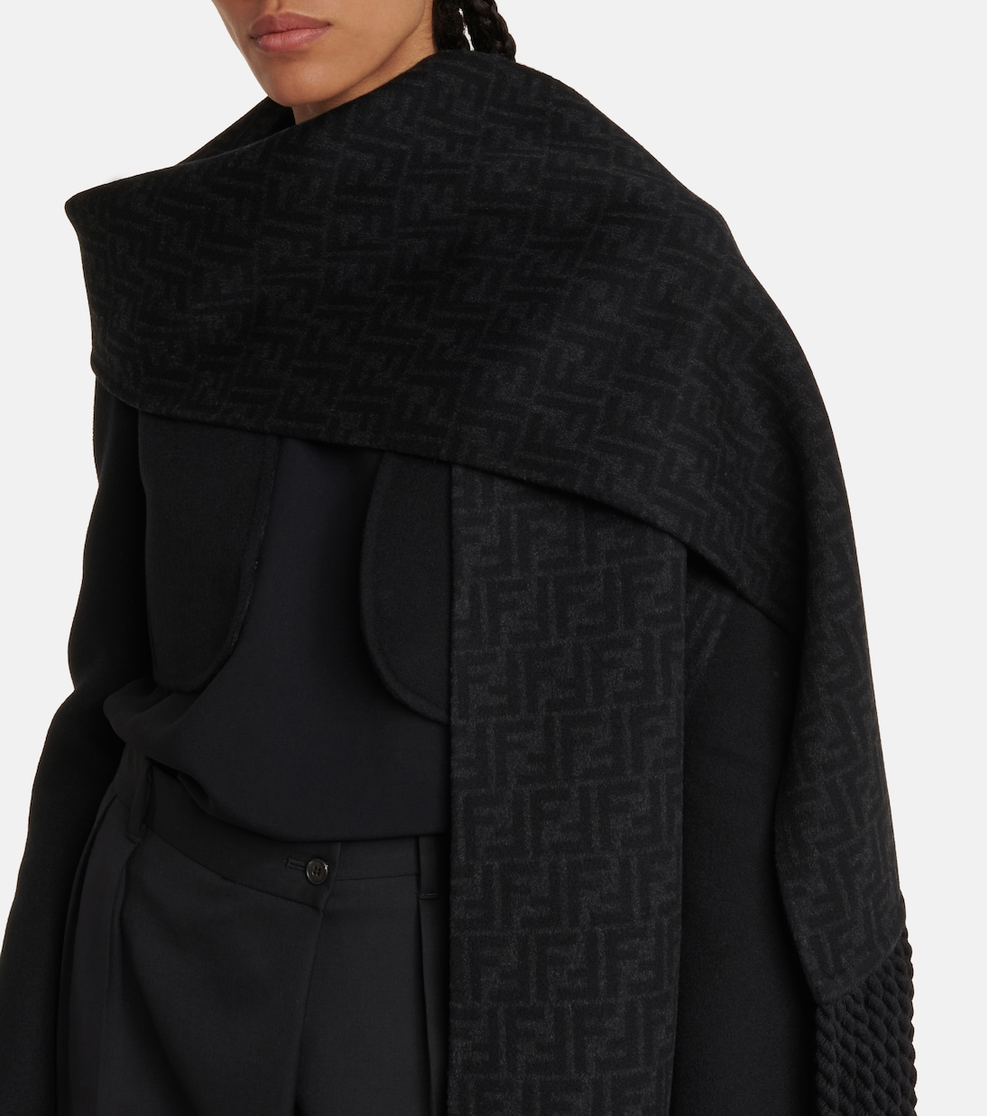 Cropped wool blazer | Fendi