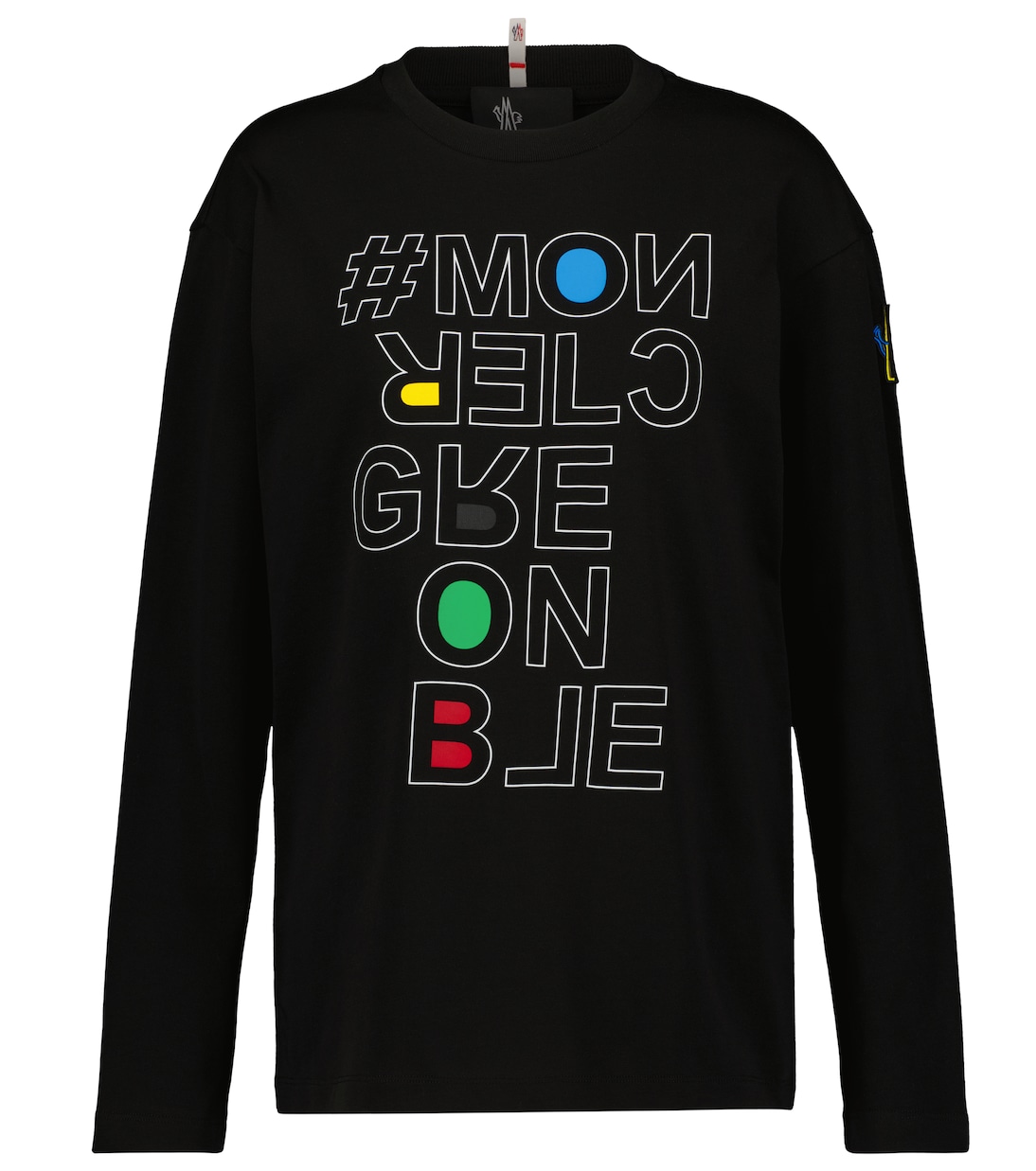 Logo printed cotton jersey top | Moncler Grenoble
