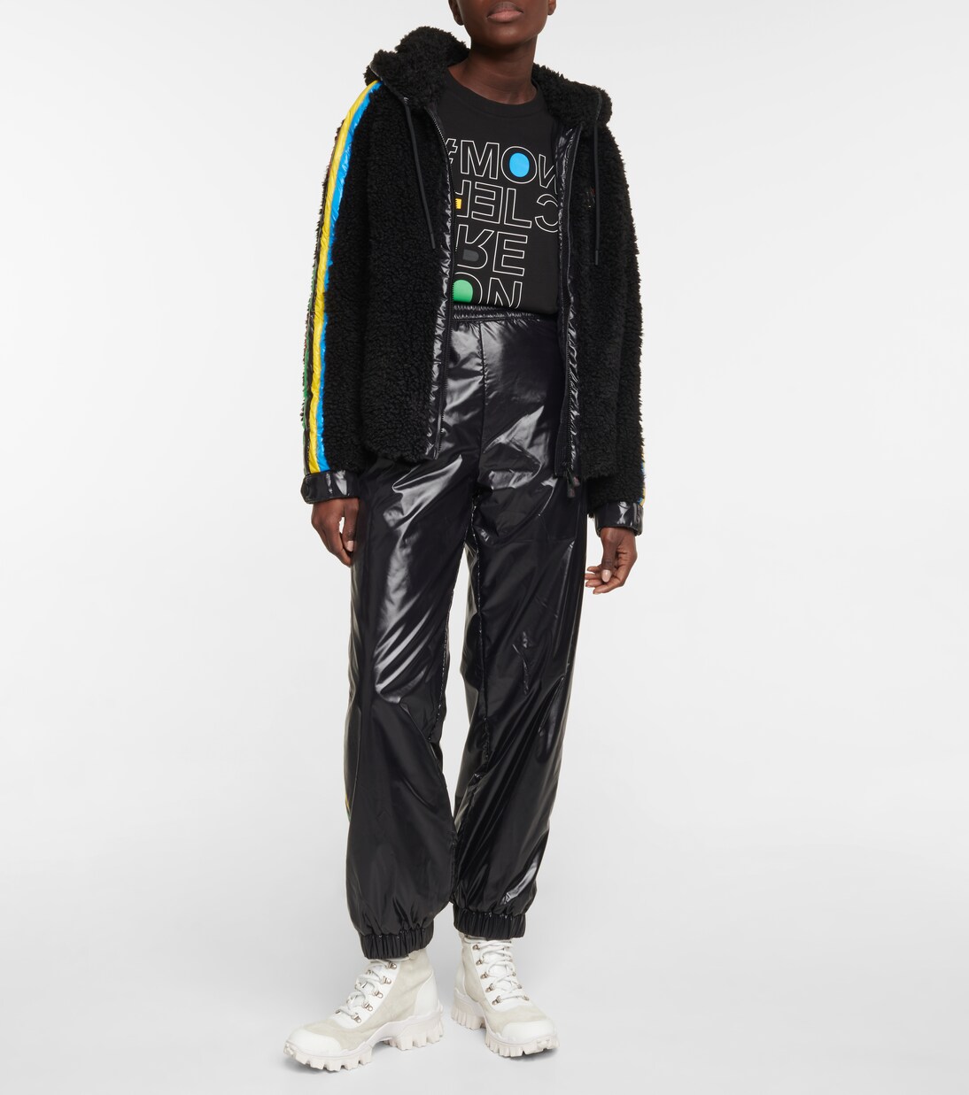 Logo printed cotton jersey top | Moncler Grenoble