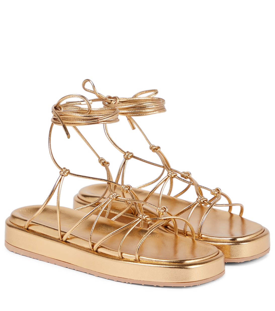 Sandali Minas in pelle con platform | Gianvito Rossi