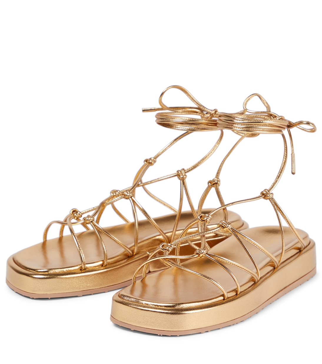 Sandali Minas in pelle con platform | Gianvito Rossi