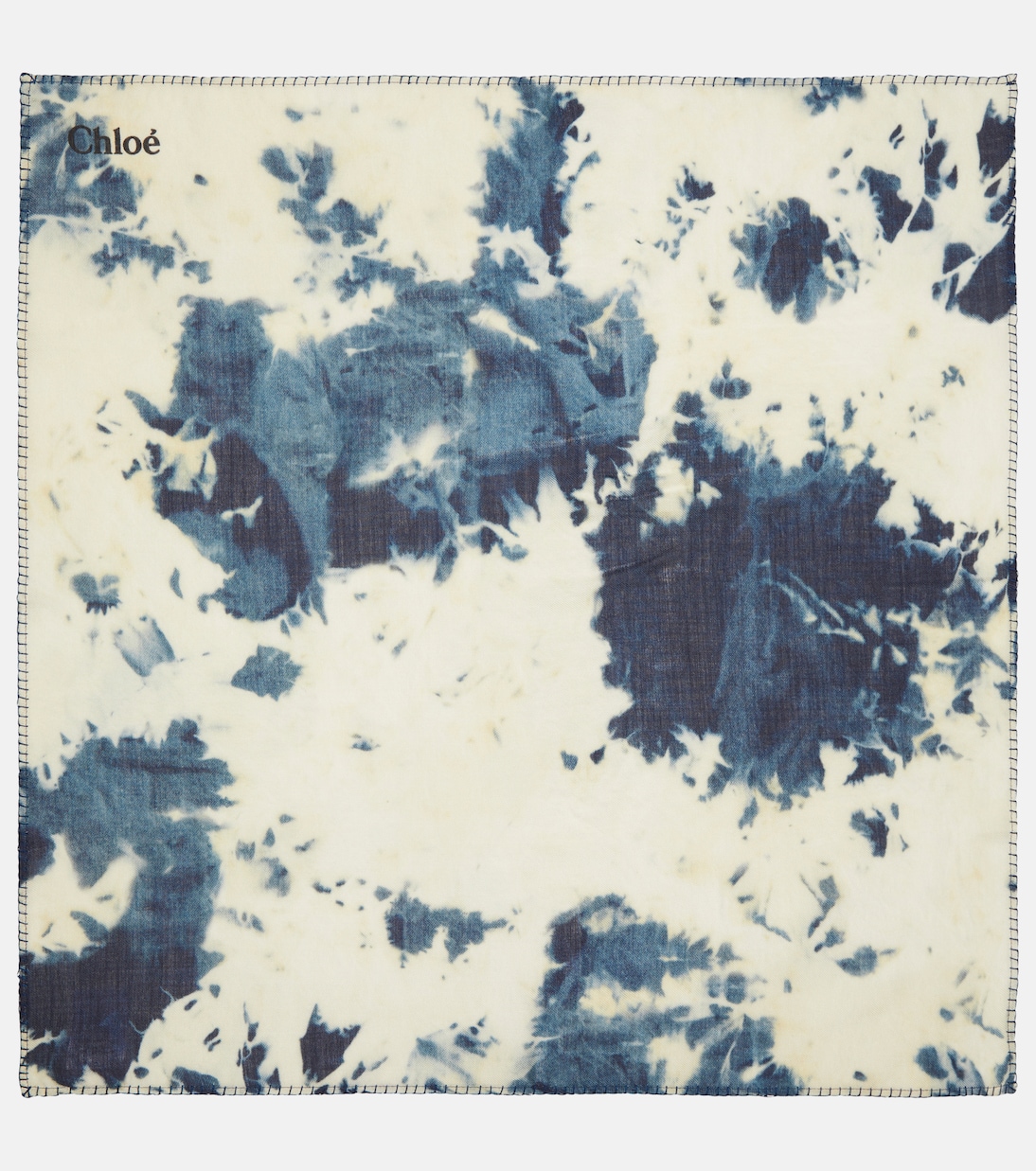 Tie-dye wool and silk scarf | Chloé