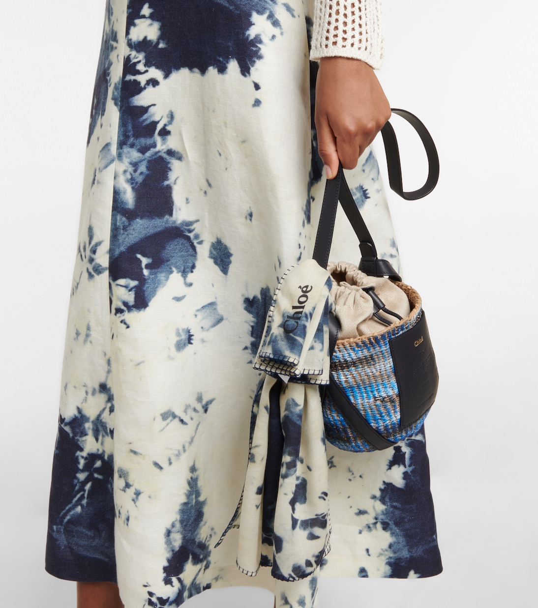 Tie-dye wool and silk scarf | Chloé