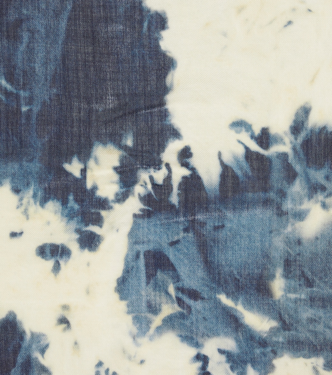 Tie-dye wool and silk scarf | Chloé