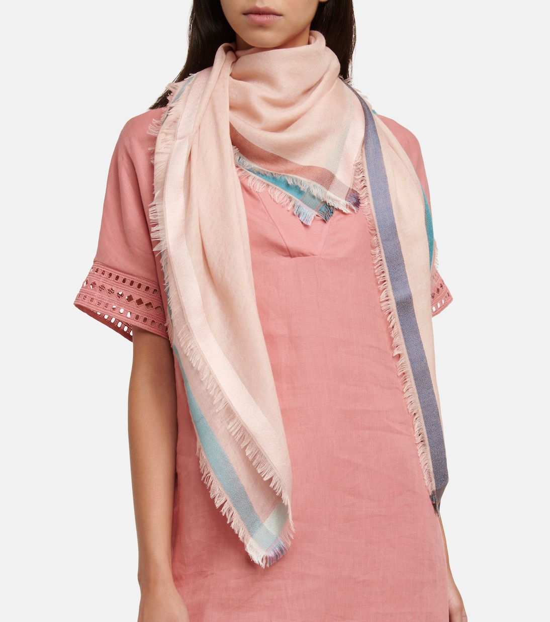 Sciarpa Loro Piana Soffio Arcobaleno in Cashmere e Seta per Stile Giovane