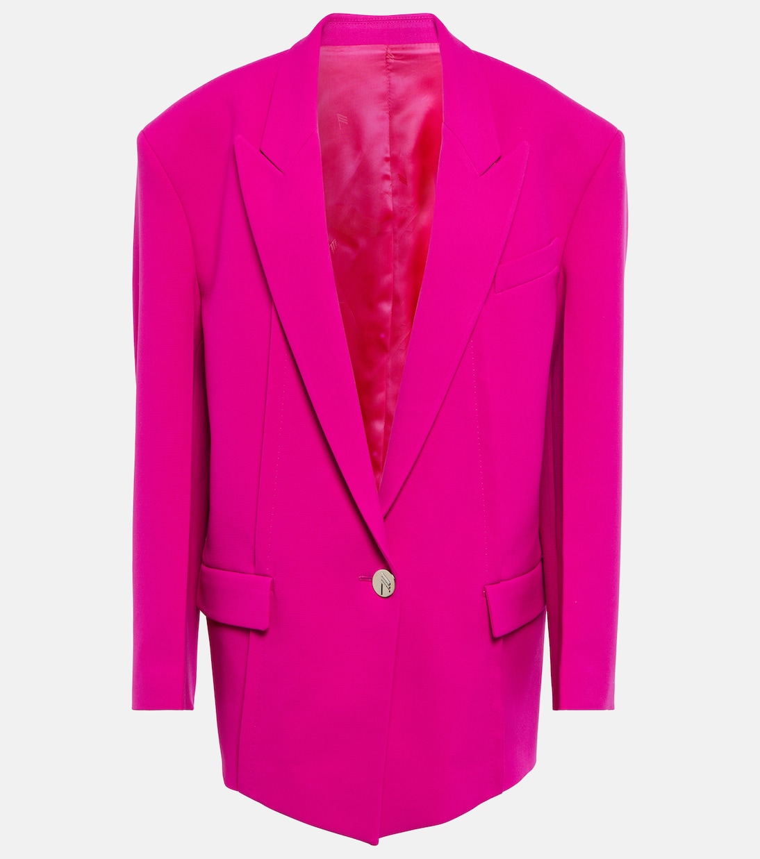 Blazer oversize Glen in crêpe | The Attico