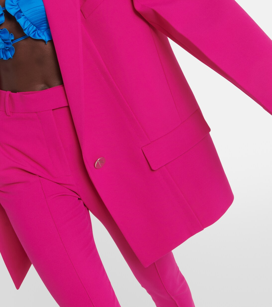 Blazer oversize Glen in crêpe | The Attico