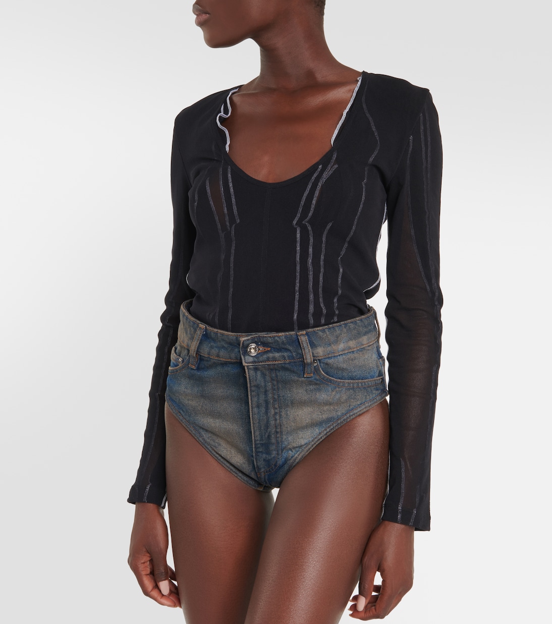 Shorts di jeans a vita alta Janty | Y/Project