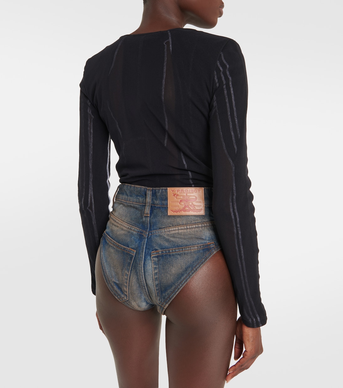 Shorts di jeans a vita alta Janty | Y/Project