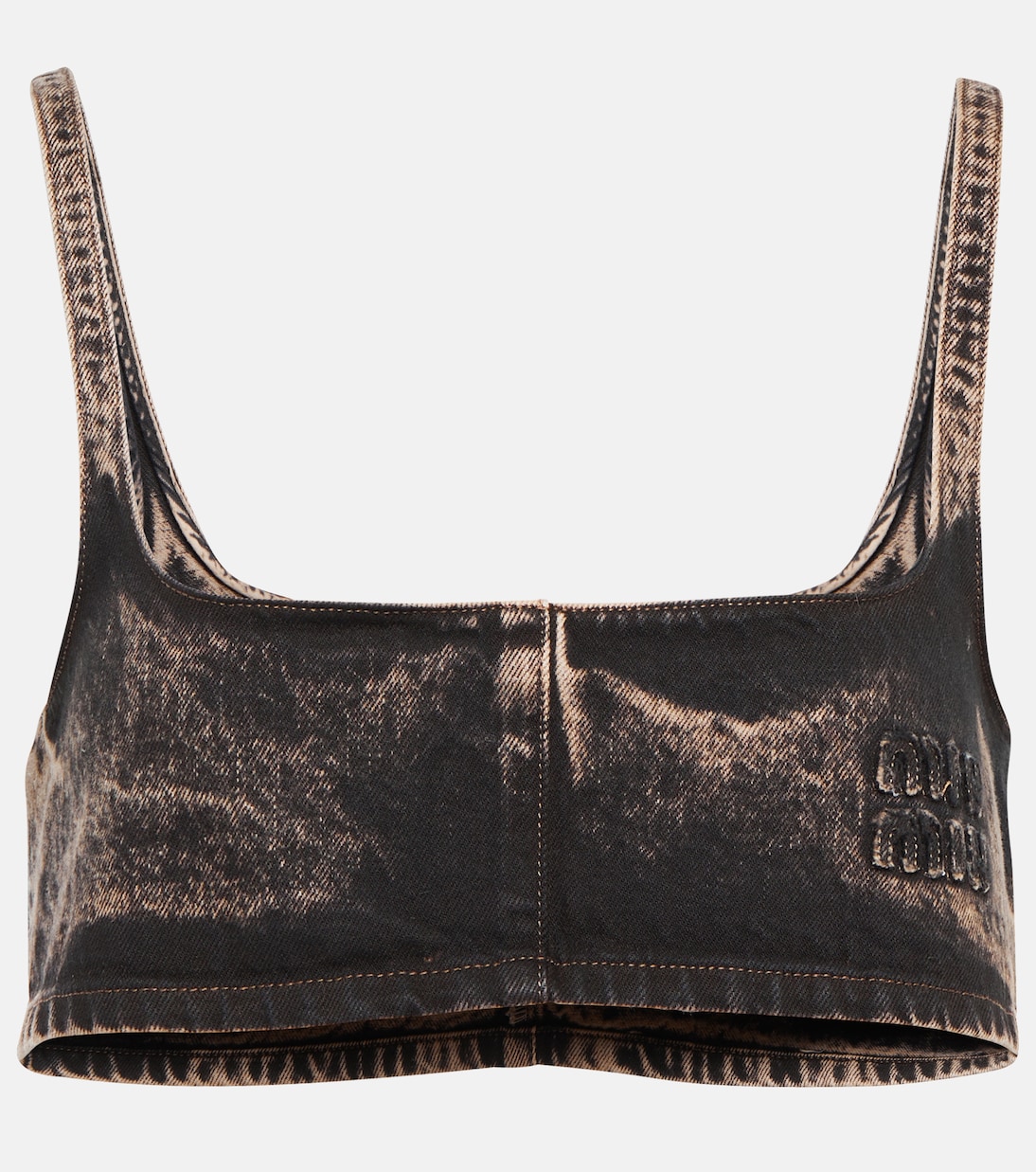 Bralette aus Denim | Miu Miu