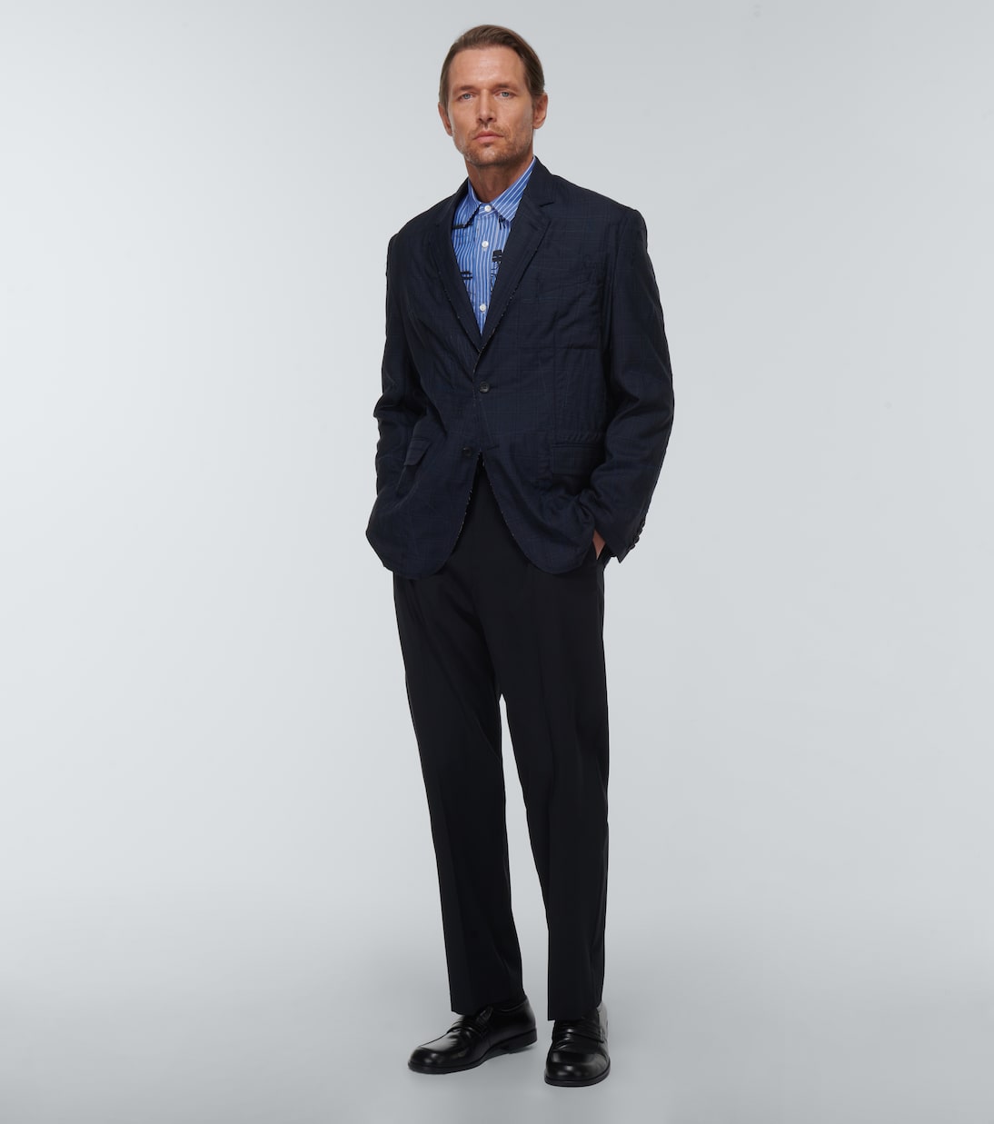 Distressed wool and silk blazer | Junya Watanabe