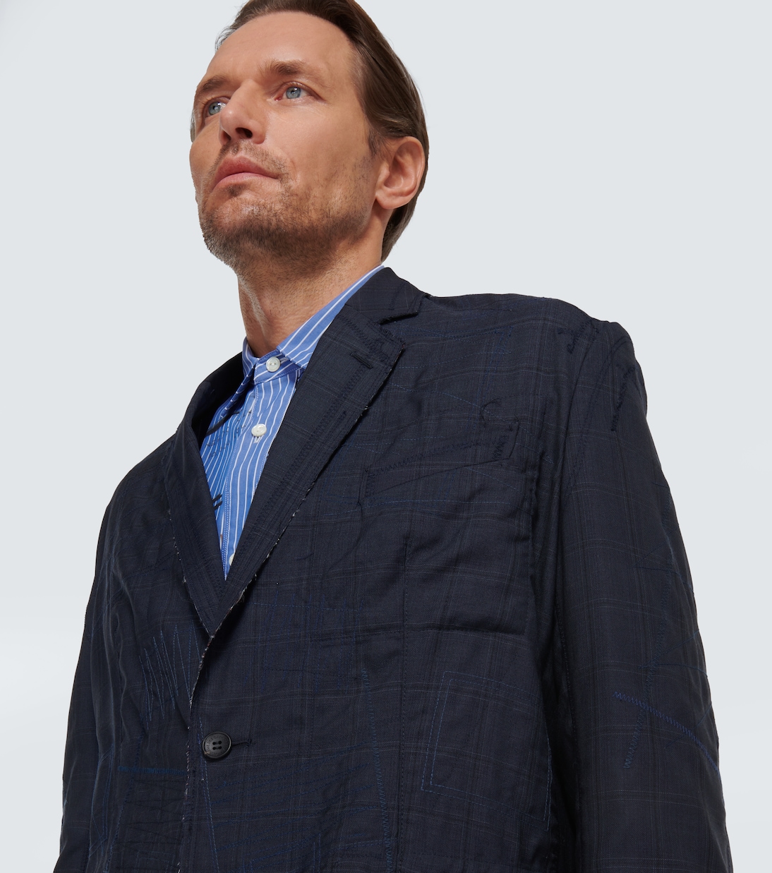 Distressed wool and silk blazer | Junya Watanabe