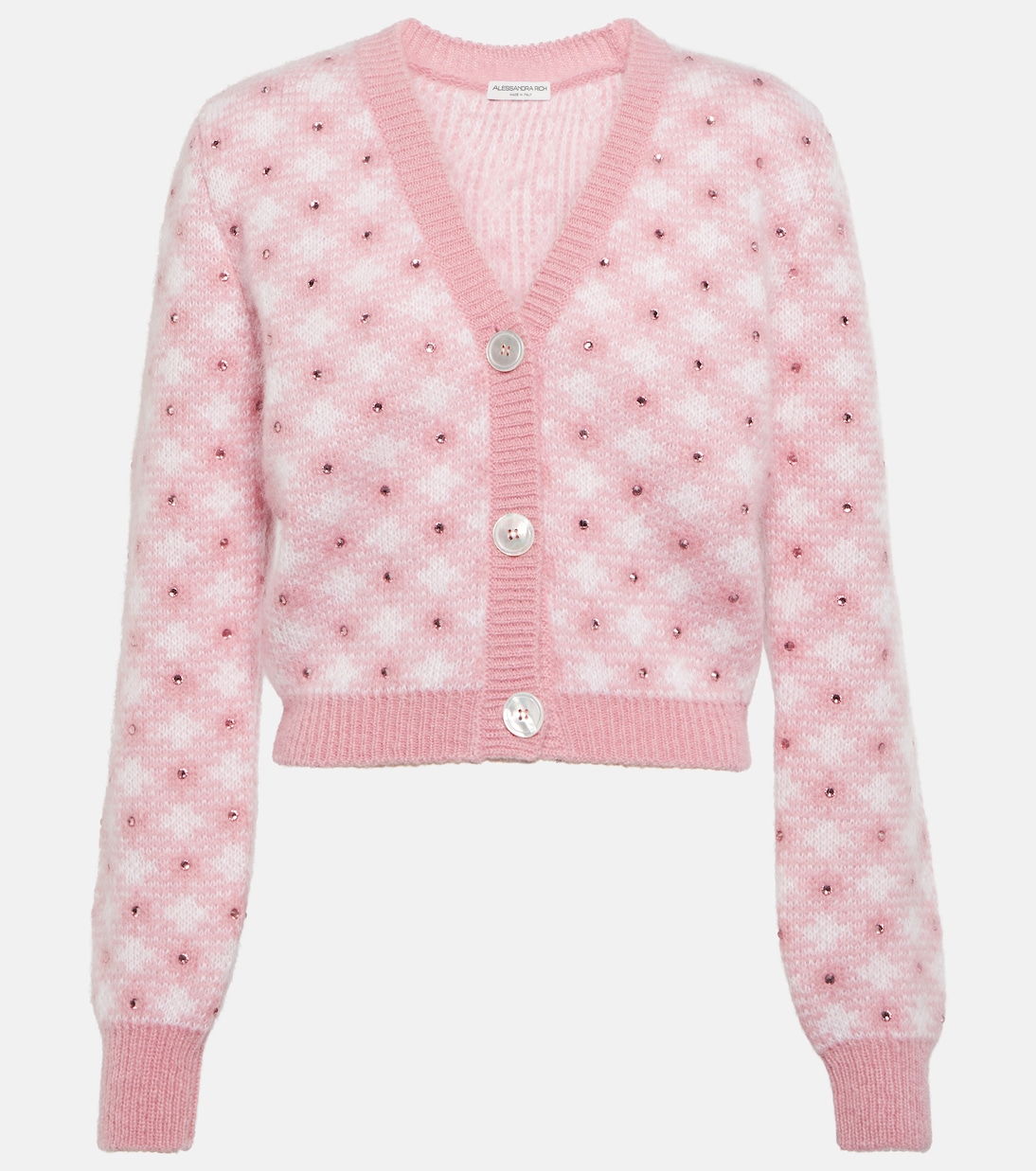 Cardigan cropped a quadri | Alessandra Rich