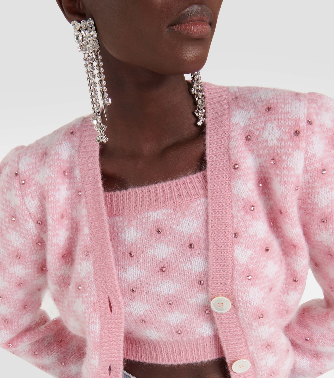 Cardigan cropped a quadri | Alessandra Rich