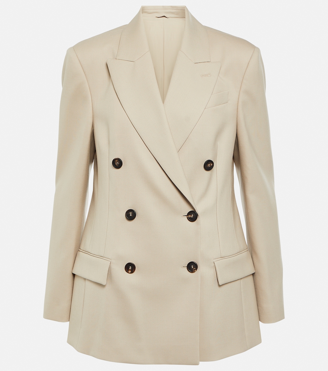 Double-breasted wool blazer | Brunello Cucinelli