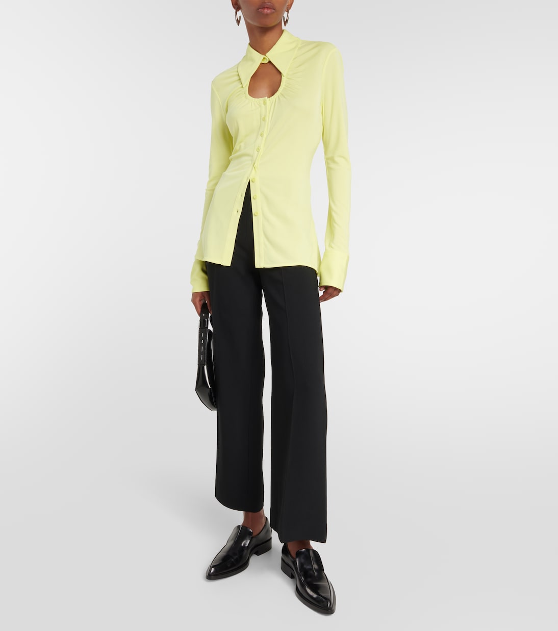 White Label cutout jersey shirt | Proenza Schouler